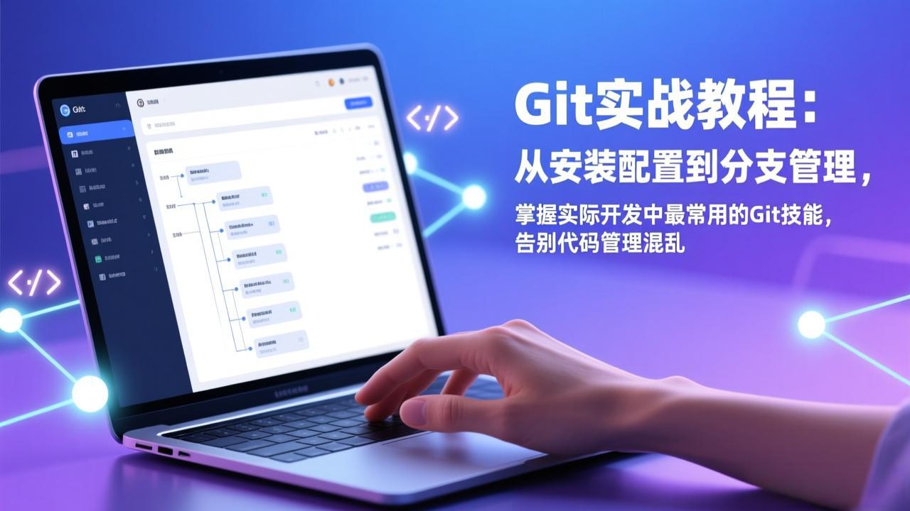 (图1) 闲鱼引流-Git命令行与VSCode图形界面双轨教学实景截图,展示分支管理与冲突解决操作界面