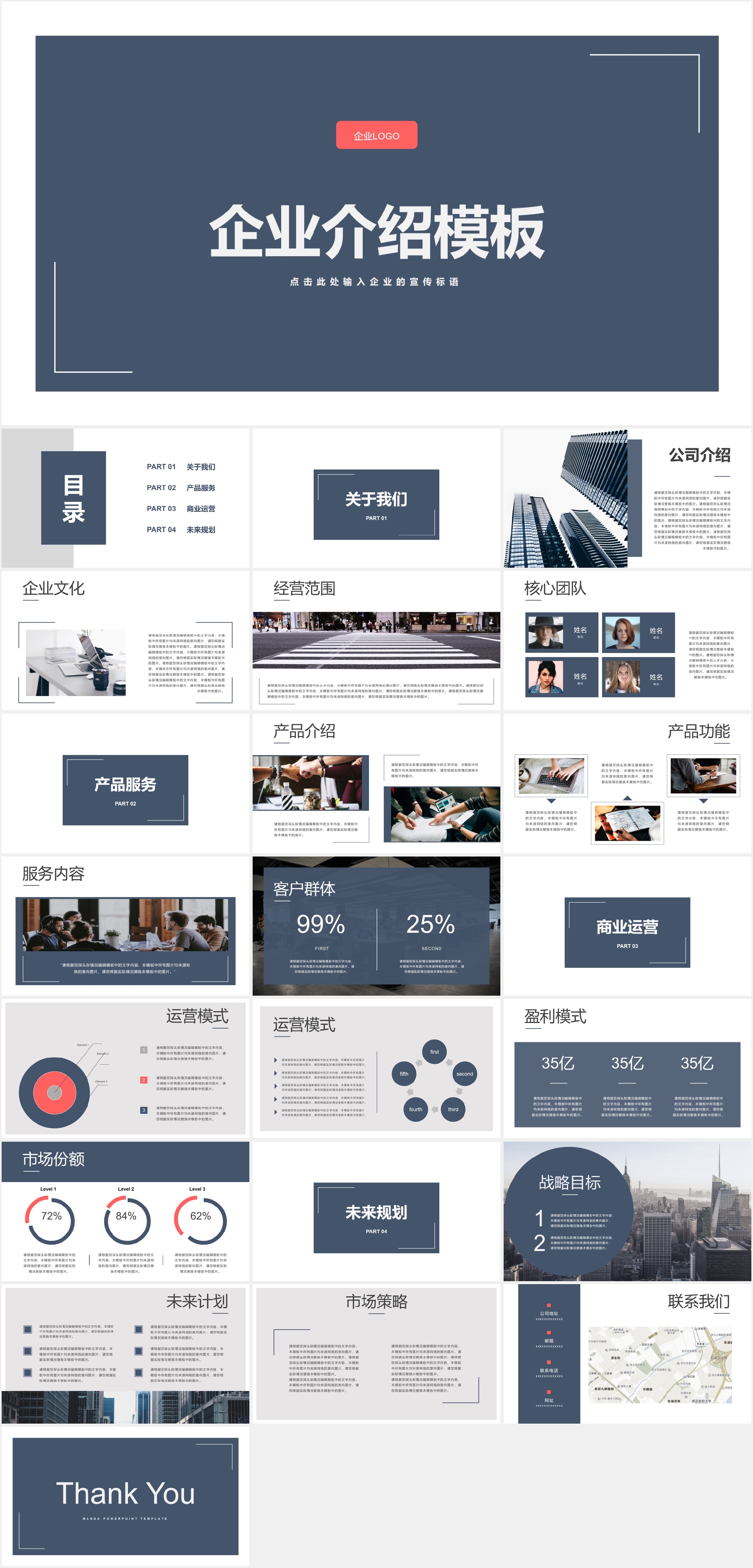 企业介绍PPT模板9