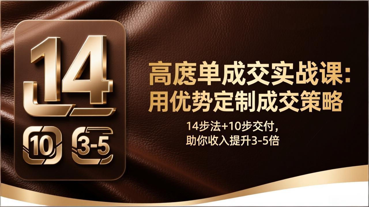 (图1) 闲鱼引流-高客单IP成交课程主视觉图:专业咨询师形象与成交数据图表结合,突出‘4位数客单’‘3-5倍增收’核心价值