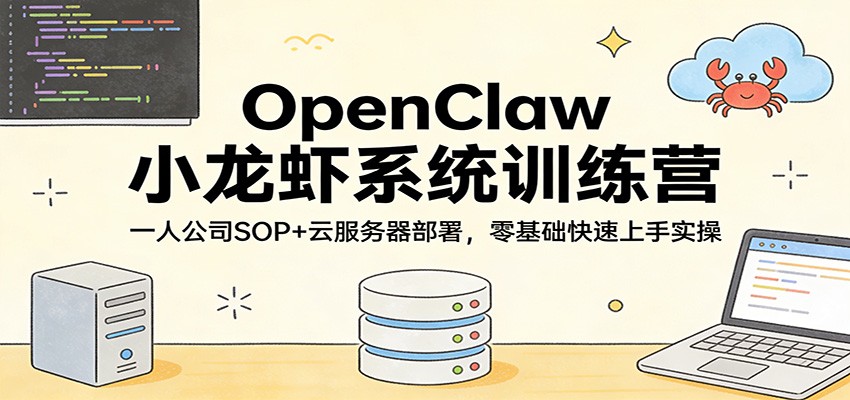 闲鱼引流-OpenClaw小龙虾系统训练营实景教学界面含飞书集成与云部署操作面板