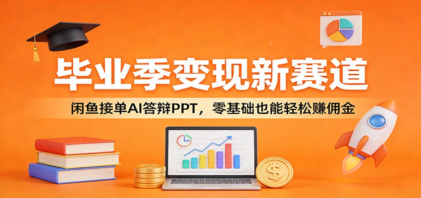 闲鱼引流-AI生成答辩PPT教学场景与闲鱼店铺后台实操界面组合图
