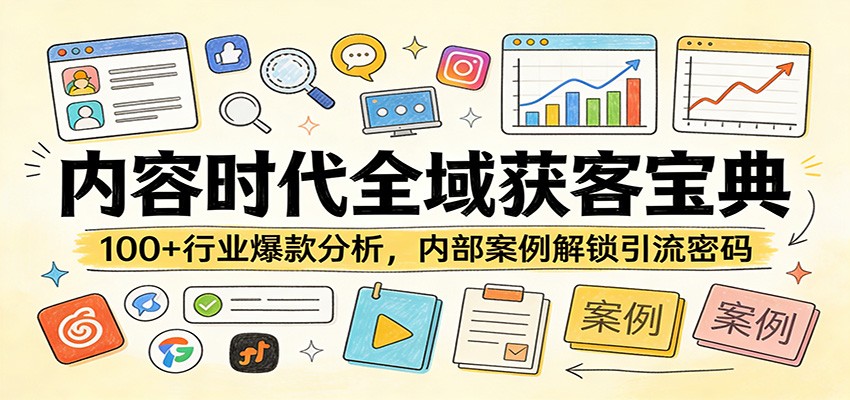 (图1) 闲鱼引流-全域获客课程封面图:内容时代精准引流系统化教学场景