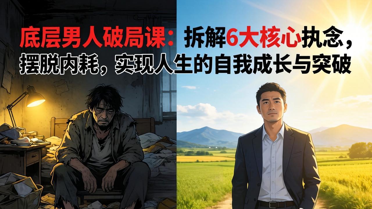 0成本破局：3步拆解男性内耗根源，精准引流获客并实现自我突破