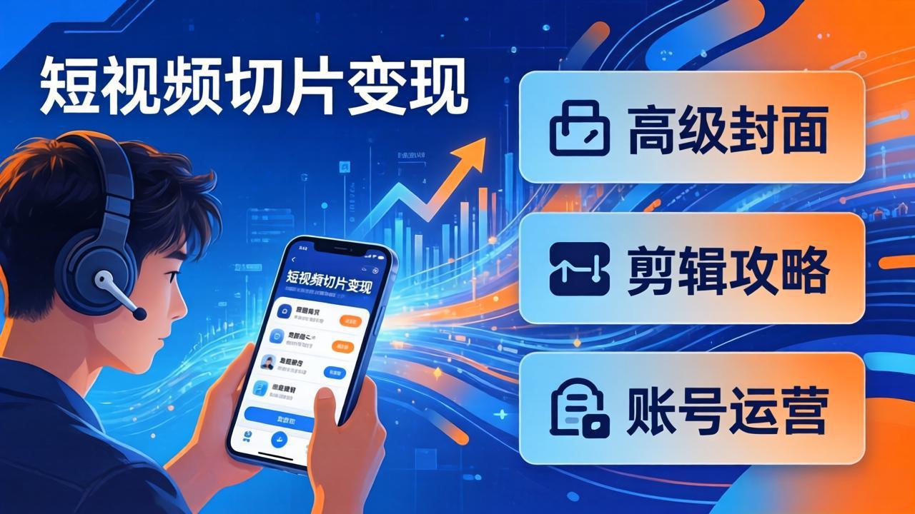 <a href="https://www.zdlhp.com/remen/9257.html" title="闲鱼" target="_blank">闲鱼</a>引流-7天短视频切片训练营课程封面图，展示系统化学习路径与实操成果