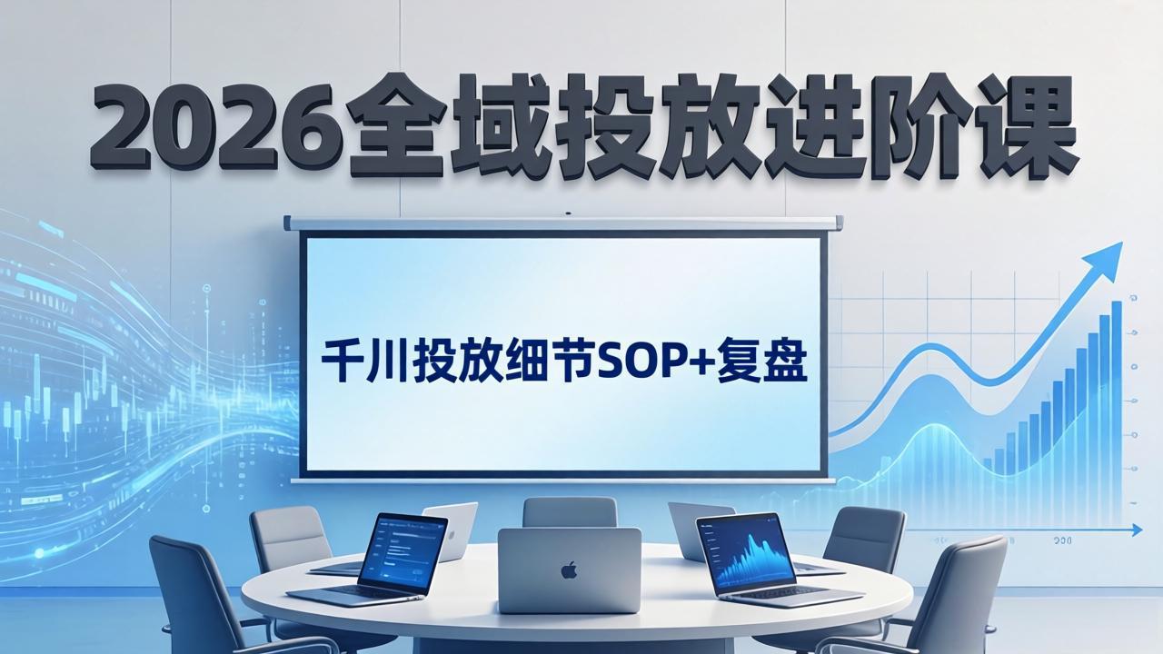 0成本掌握全域投放核心！3步搞定千川SOP与流量复盘，新手7天精准获客变现