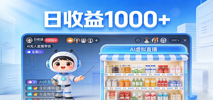 0成本启动！3步搭建无人直播系统，7天实现稳定引流变现