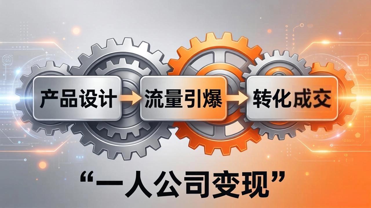 <a href="https://www.zdlhp.com/remen/9257.html" title="闲鱼" target="_blank">闲鱼</a>引流-一人公司实战课主视觉图展示知识付费创业全流程与时间自由成果