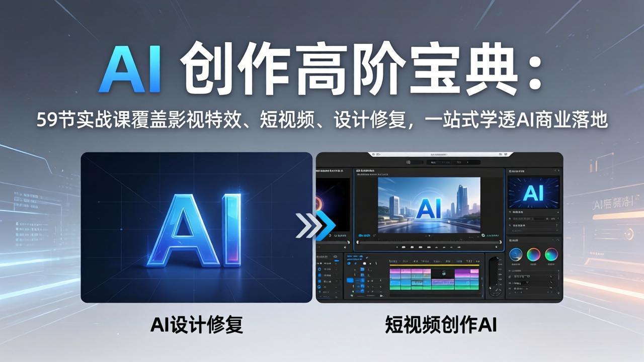 <a href="https://www.zdlhp.com/remen/9257.html" title="闲鱼" target="_blank">闲鱼</a>引流-AI影视级创作课程封面图：三国英雄传MV+山海经玄幻风格融合视觉主图