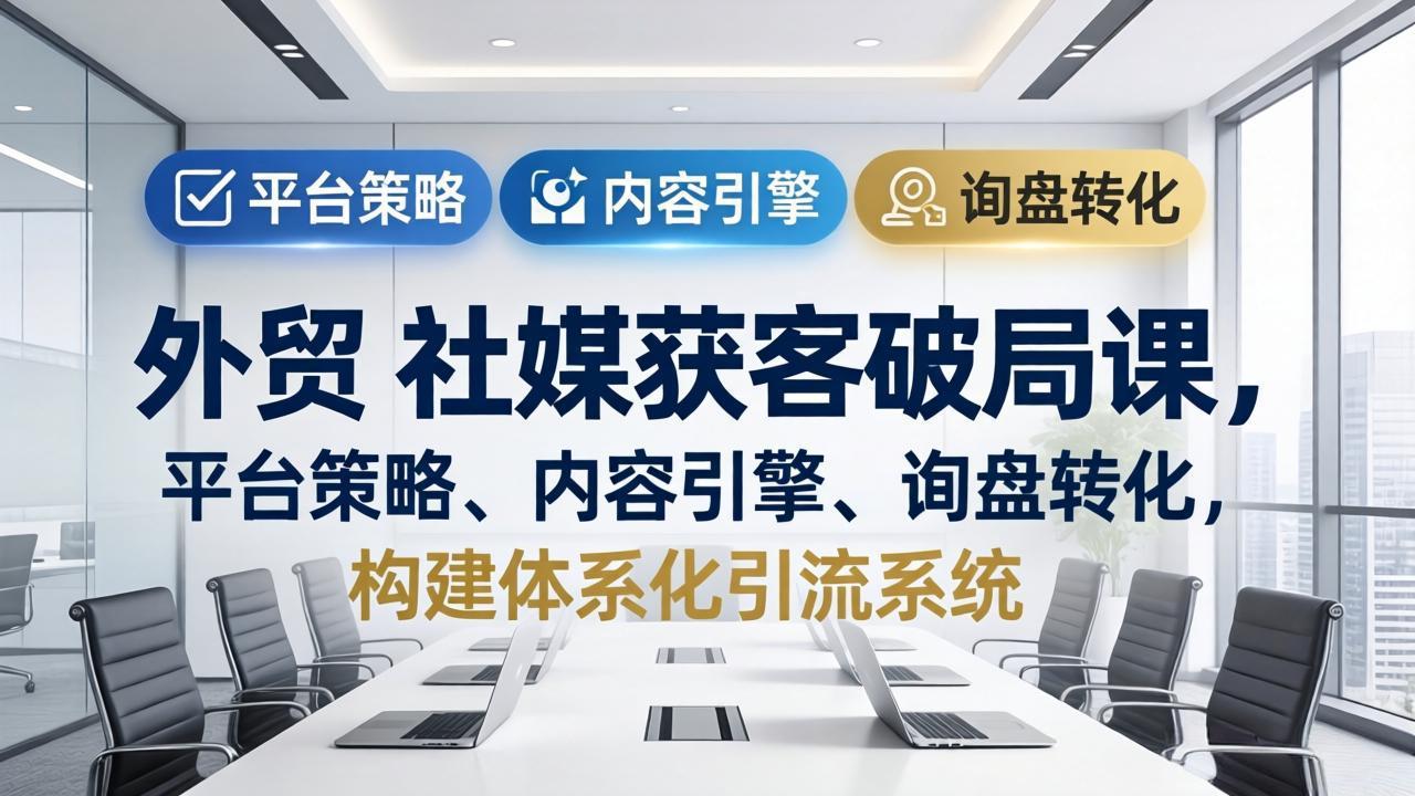 <a href="https://www.zdlhp.com/remen/9257.html" title="闲鱼" target="_blank">闲鱼</a>引流-外贸社媒获客训练营主视觉图：展示LinkedIn与Facebook双平台界面叠加及客户转化漏斗示意图