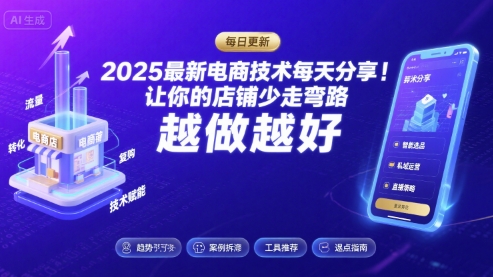 (图1) 闲鱼引流-2026淘宝电商技术实战课程封面图,含搜索优化、双闪图、白图技术等关键词