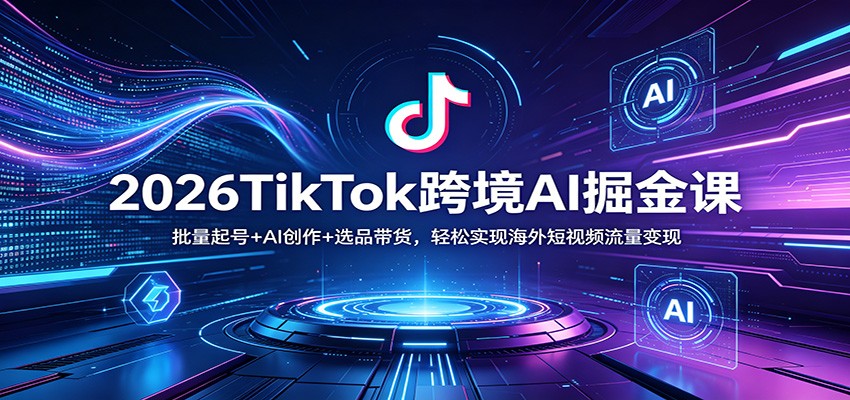 <a href="https://www.zdlhp.com/remen/9257.html" title="闲鱼" target="_blank">闲鱼</a>引流-TikTok跨境<a href="https://www.zdlhp.com/aikecheng" title="AI课程" target="_blank">AI课程</a>封面图：智能工具+多语种账号+数字人出镜实操场景