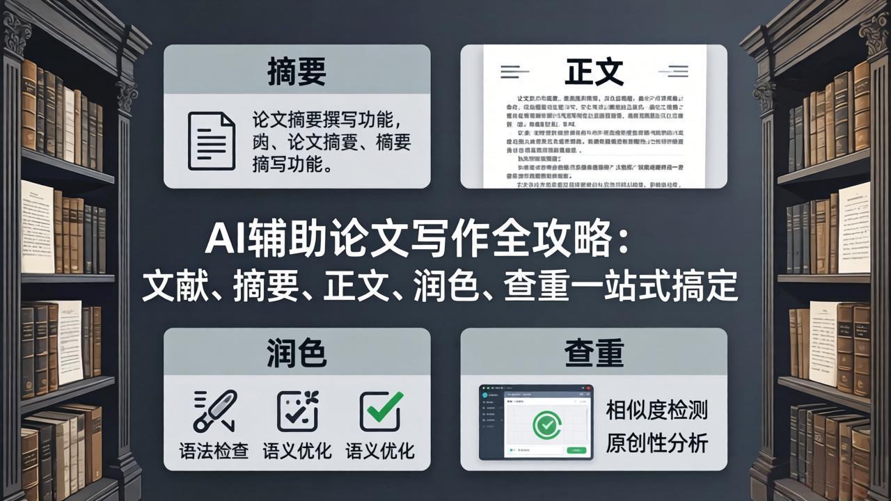 <a href="https://www.zdlhp.com/remen/9257.html" title="闲鱼" target="_blank">闲鱼</a>引流-AI论文写作课程封面图：14节系统化录播课覆盖文献检索到查重改写全环节