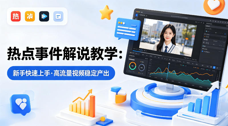 闲鱼引流-热点事件解说课程封面图：清晰展示3秒钩子结构与24小时黄金响应时间轴