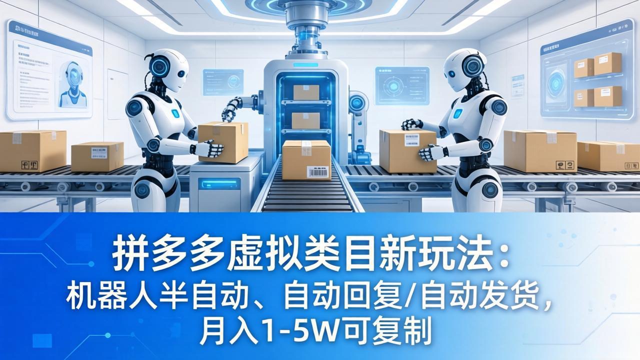 <a href="https://www.zdlhp.com/remen/9257.html" title="闲鱼" target="_blank">闲鱼</a>引流-2026拼多多虚拟电商实操界面截图：订单自动抓取+一键发货后台系统