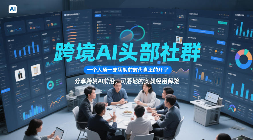 0成本加入跨境AI实战社群！7天掌握精准获客与高效变现的3大核心方法