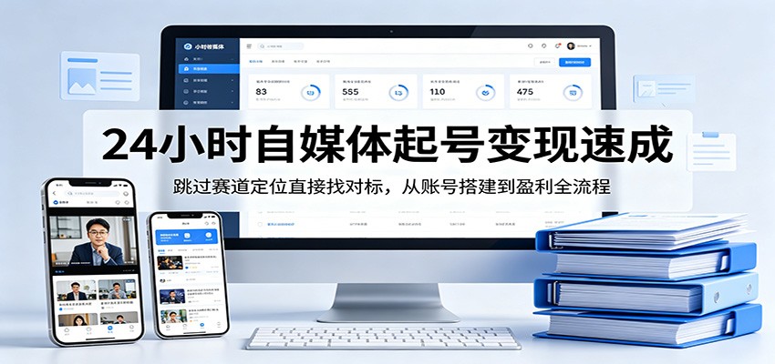 闲鱼引流-24小时<a href="https://www.zdlhp.com/zimeiti" title="自媒体" target="_blank">自媒体</a>起号实战课程封面图，展示手机界面发布<a href="https://www.zdlhp.com/duanshipin" title="短视频" target="_blank">短视频</a>与收款成功弹窗