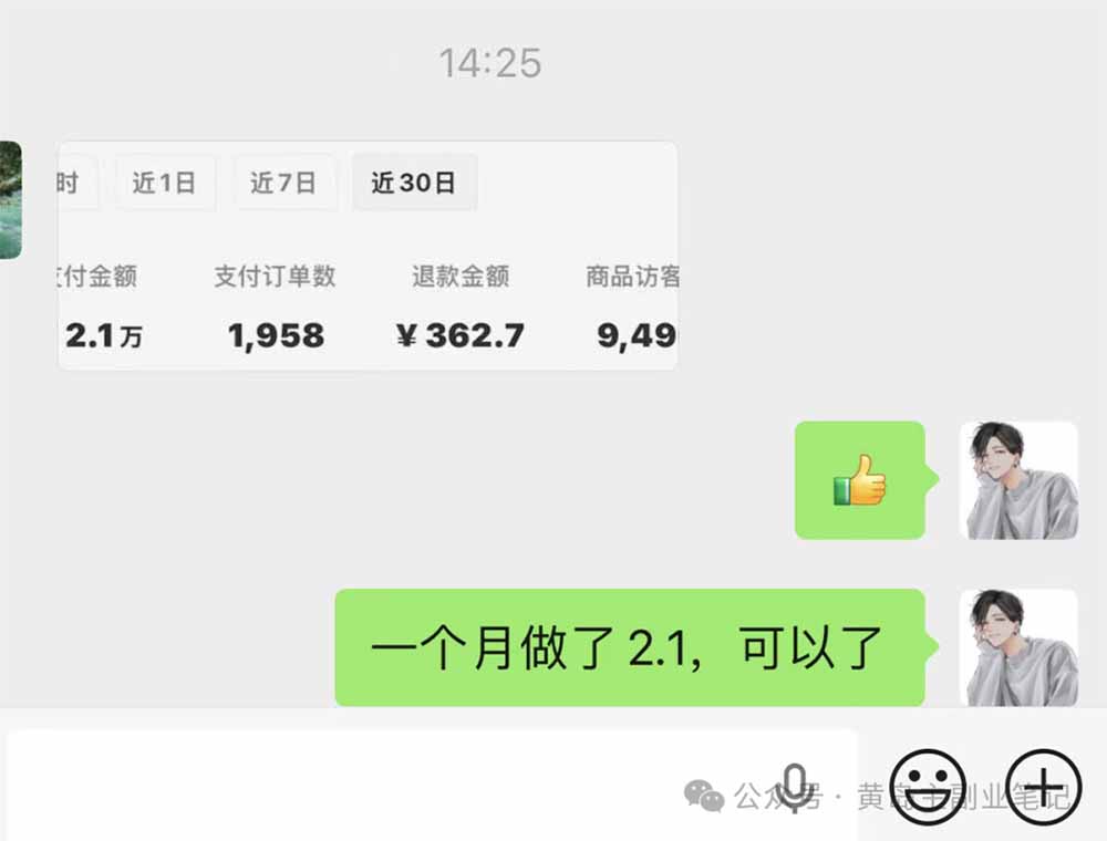 闲鱼引流-学员3月7日单日数据看板：含笔记曝光量、涨粉数、店铺成交额与资料下载次数统计