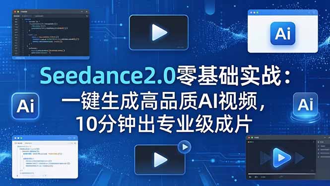 0成本上手！新手3步用Seedance2
