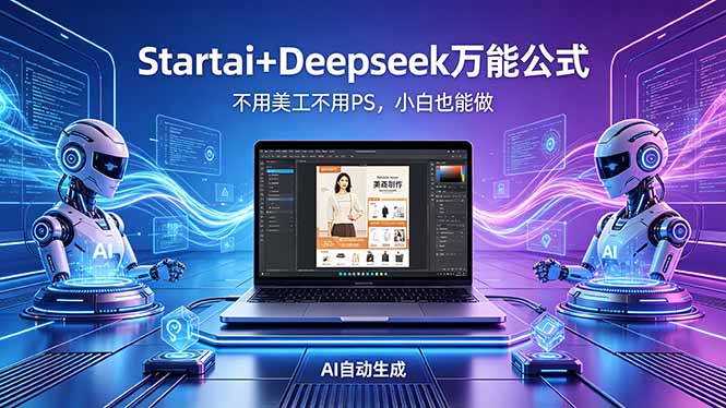 0成本搞定电商详情页！AI自动生图+文案，新手3步上手引流变现