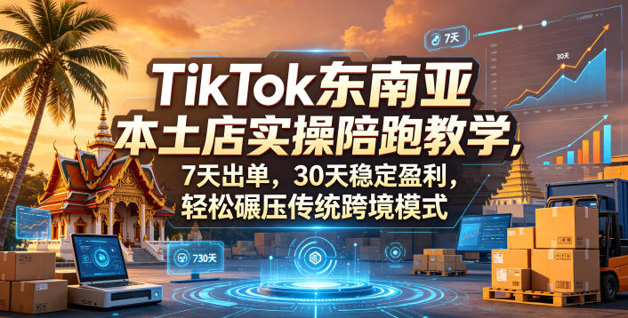 (图1) <a href="https://www.zdlhp.com/remen/9257.html" title="闲鱼" target="_blank">闲鱼</a>引流-TikTok东南亚本土店实战陪跑课程实拍界面:含六国本地仓绑定、ERP配置与TK橱窗开通全流程演示