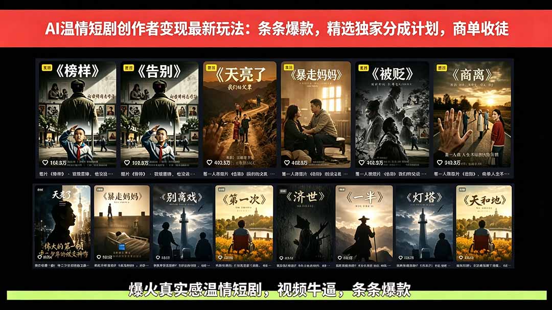 0成本启动AI短剧创作：3步精准引流获客，新手也能上手！