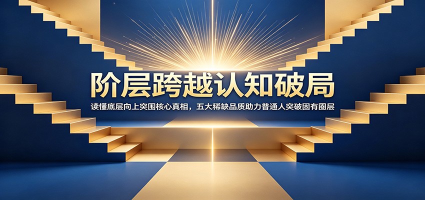 (图1) <a href="https://www.zdlhp.com/remen/9257.html" title="闲鱼" target="_blank">闲鱼</a>引流-阶层跨越心理障碍解析课程封面图,展现突破牢笼与向上攀登的视觉隐喻