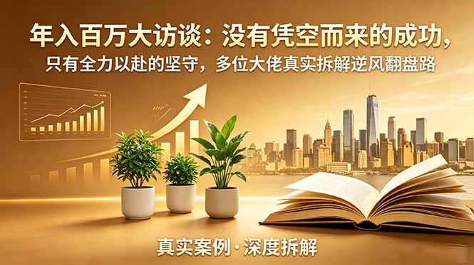 (图1) <a href="https://www.zdlhp.com/remen/9257.html" title="闲鱼" target="_blank">闲鱼</a>引流-14位年入百万创业者真实访谈封面图,涵盖<a href="https://www.zdlhp.com/remen/8897.html" title="小红书" target="_blank">小红书</a>博主、美业店主、英语教练、二奢从业者等多元身份