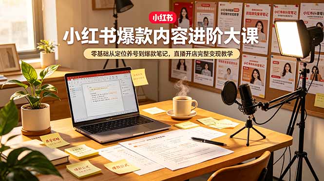 <a href="https://www.zdlhp.com/remen/9257.html" title="闲鱼" target="_blank">闲鱼</a>引流-宝藏妈妈小红书博主课封面图：零基础女性创业者学习小红书IP打造与直播带货全流程