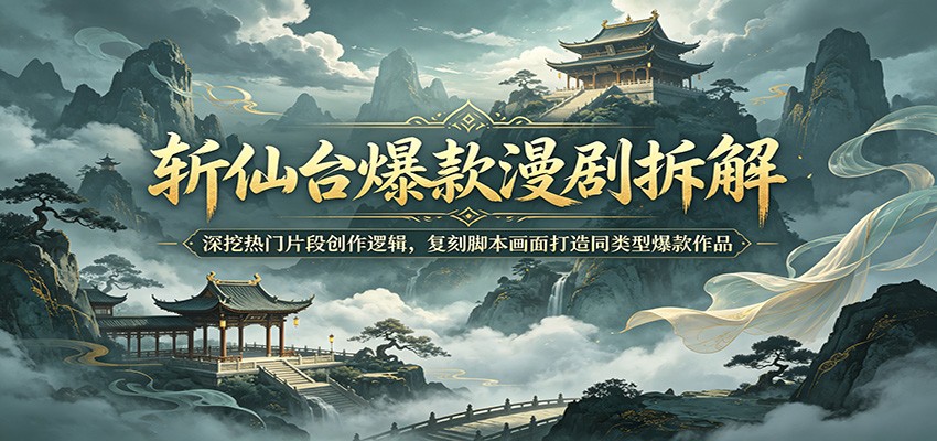 0成本拆解斩仙台爆款漫剧：3步掌握热门片段创作逻辑，轻松复刻