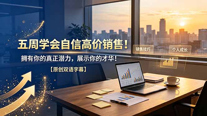 (图1) <a href="https://www.zdlhp.com/remen/9257.html" title="闲鱼" target="_blank">闲鱼</a>引流-Becky Keen《销售你的才华》课程封面图,展示自信表达与价值转化主题