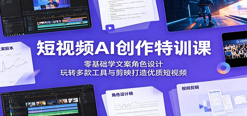 (图1) <a href="https://www.zdlhp.com/remen/9257.html" title="闲鱼" target="_blank">闲鱼</a>引流-零基础AI短片训练营学员首日成片效果展示,包含动漫角色、流畅转场与动态字幕