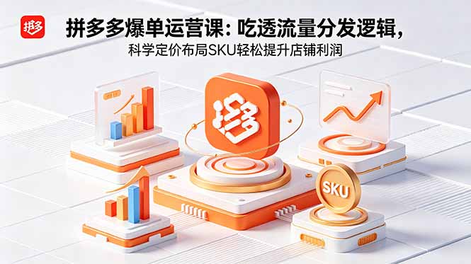 0成本掌握拼多多爆单核心：3步吃透流量分发逻辑，科学定价+S