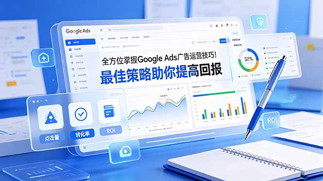 <a href="https://www.zdlhp.com/remen/9257.html" title="闲鱼" target="_blank">闲鱼</a>引流-Google Ads广告投放系统全貌示意图：涵盖搜索、购物、视频、需求开发等六大广告类型