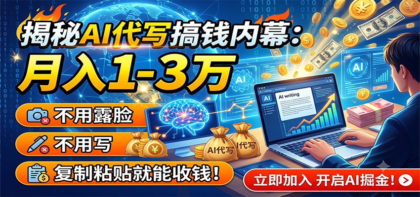 (图1) 闲鱼引流-AI文案副业入门实景图:电脑屏幕显示智能脚本生成界面与收益到账通知