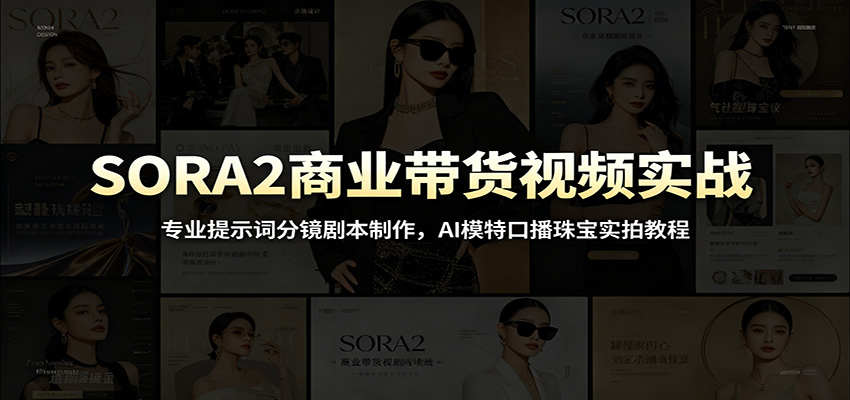(图1) 闲鱼引流-SORA2 AI带货视频生成界面实拍图:高清珠宝展示与智能分镜预览