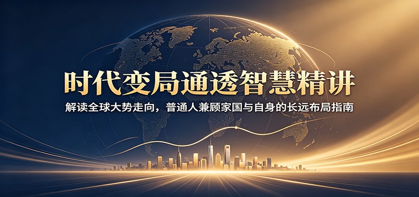 (图1) <a href="https://www.zdlhp.com/remen/9257.html" title="闲鱼" target="_blank">闲鱼</a>引流-时代趋势分析课程封面图:华夏视角解读国际变局与个人发展路径