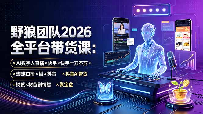 0成本启动！7天掌握AI数字人直播与多平