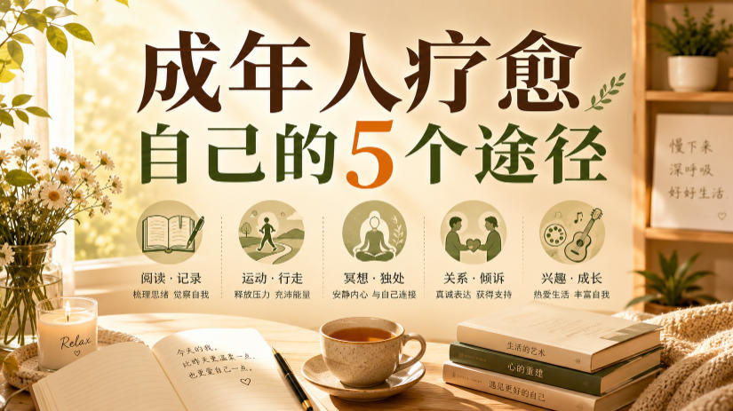 0成本开启自我疗愈！5个科学验证的成年人