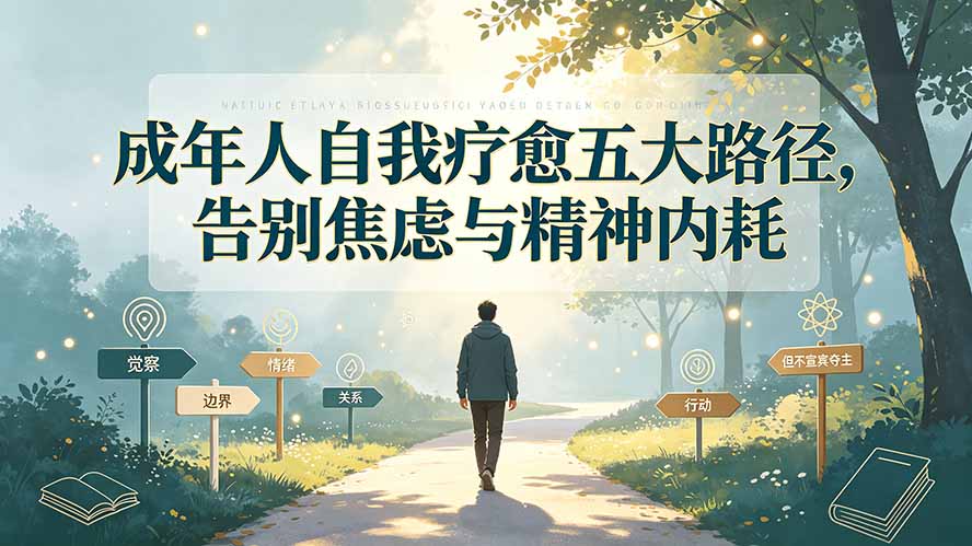 0成本开启自我疗愈！3步摆脱焦虑与精神内