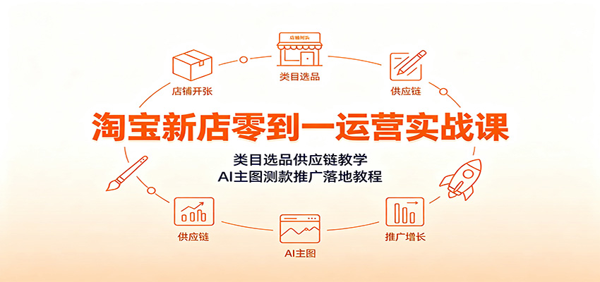 0成本启动淘宝新店！3步搞定选品、AI测