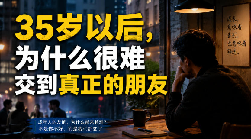 35岁后社交破冰指南：0成本掌握3步精准获客法，重建高质量人脉圈！