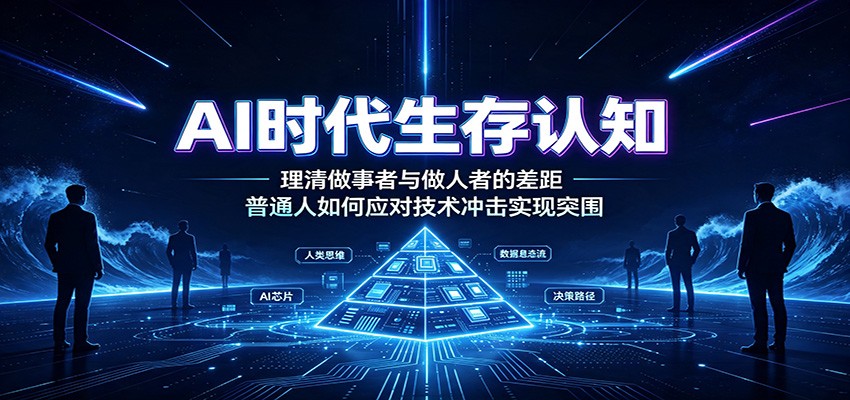 (图1) <a href="https://www.zdlhp.com/remen/9257.html" title="闲鱼" target="_blank">闲鱼</a>引流-AI时代职场人突破内卷的认知升级课程封面图,展现思维跃迁与贵金属投资趋势融合场景