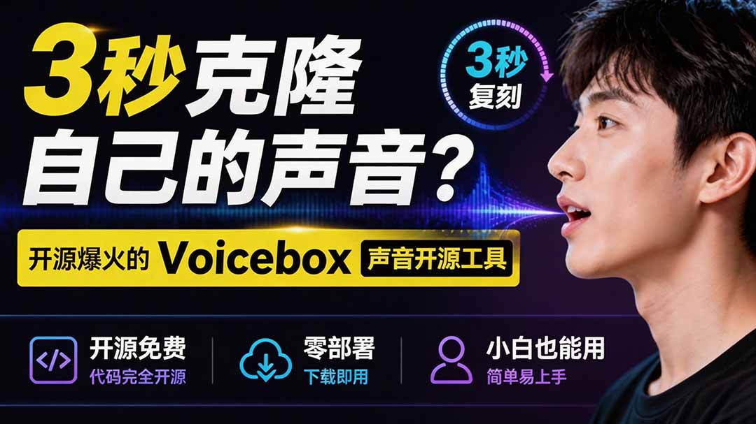 (图1) <a href="https://www.zdlhp.com/remen/9257.html" title="闲鱼" target="_blank">闲鱼</a>引流-Voicebox主界面截图展示离线语音克隆与TTS控制面板,突出本地运行与多引擎切换功能