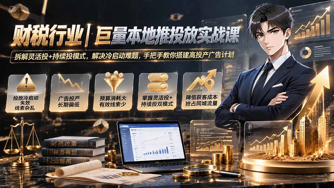 (图2) 闲鱼引流-财税行业抖音本地推效果对比图:左侧为未优化账户线索质量低,右侧为课程落地后高意向企业咨询明细
