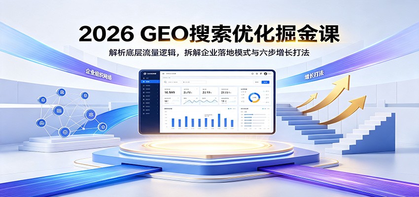 <a href="https://www.zdlhp.com/remen/9257.html" title="闲鱼" target="_blank">闲鱼</a>引流-2026年GEO搜索优化课程封面图，突出本地化流量入口与精准获客关键词