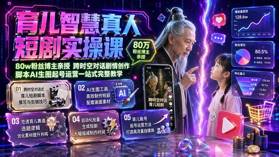闲鱼引流-育儿博主学习AI短剧制作：跨时空对话脚本与<a href="https://app-a873btcv2n0h.appmiaoda.com" title="AI生图" target="_blank">AI生图</a>协同工作界面截图