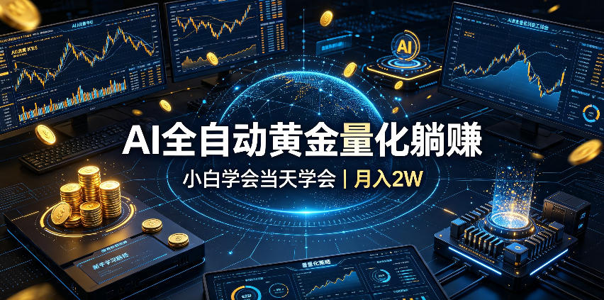零门槛AI量化引流术！新手3步掌握自动获客，7天启动精准变现！
