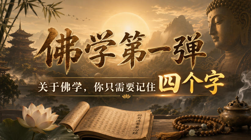 佛学入门只需掌握4个核心字！新手零基础也能轻松理解并实践！