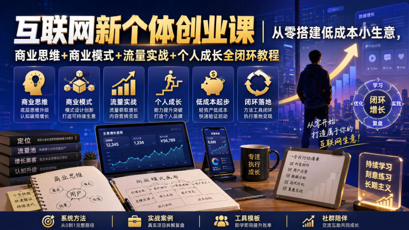 0成本启动！3步搞定引流变现闭环，新手也能上手的小生意搭建指南