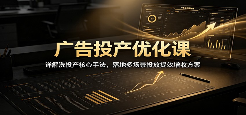 0成本掌握洗投产核心技巧！3步实现多场景广告提效与精准获客